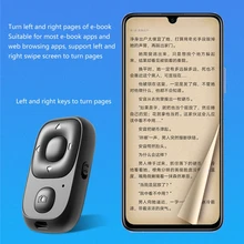 

Wireless Selfie Button Clicker Cellphone Bluetooth-compatible Remote Controller Works with Most Cellphone Tablet P18A