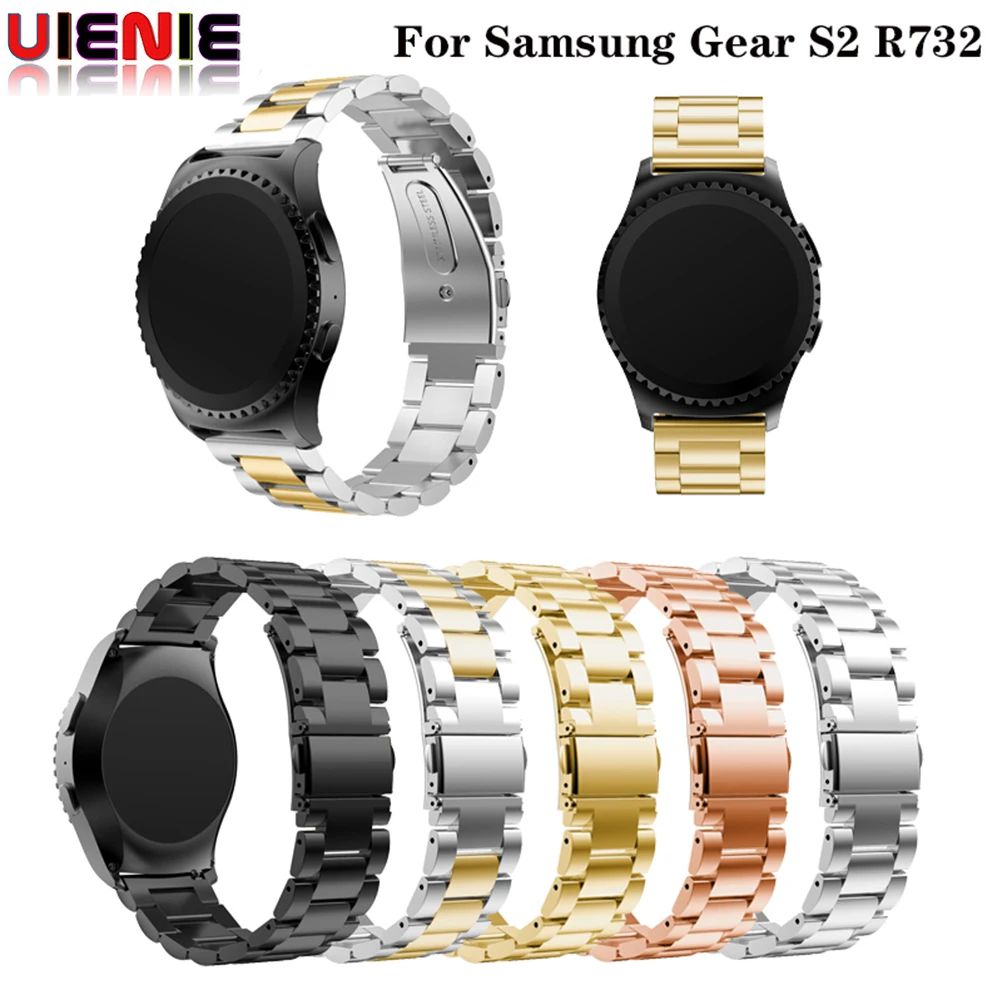 

For Samsung Gear S2 R732 metal stainless steel strap For Samsung Gear S2 R732 frontier men's watch ladies bracelet wrist strap