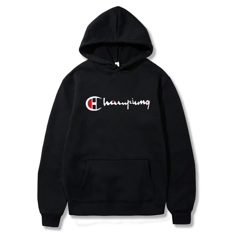thumbnail image 1 of Moda Otoño Invierno nueva Sudadera con capucha estampada tendencia marca hombres mujeres sudaderas con capucha más jersey de lana ropa informal estilo Hip Hop Tops, 1 of 5