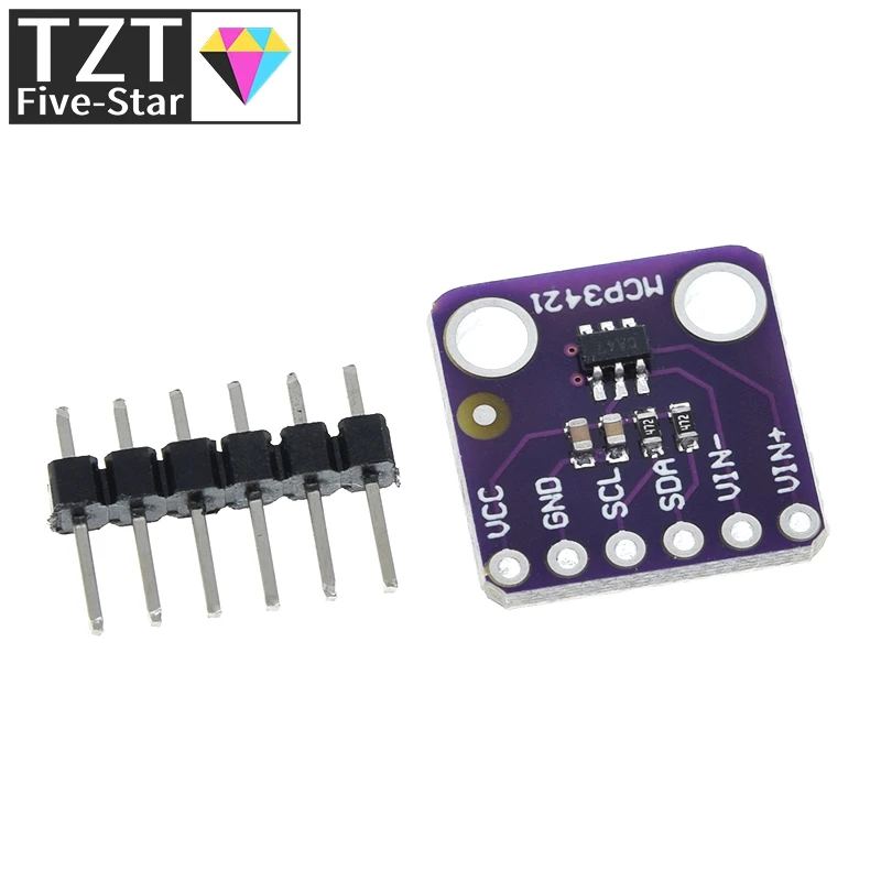 TZT 1/3PCS MCP3421 I2C Delta-sigma Evaluation Module Board Für PICkit Serial Analysator Modul GY-MCP3421