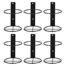 

6pcs Iron Racks Wall-mounted Display Racks Red Storage Holders