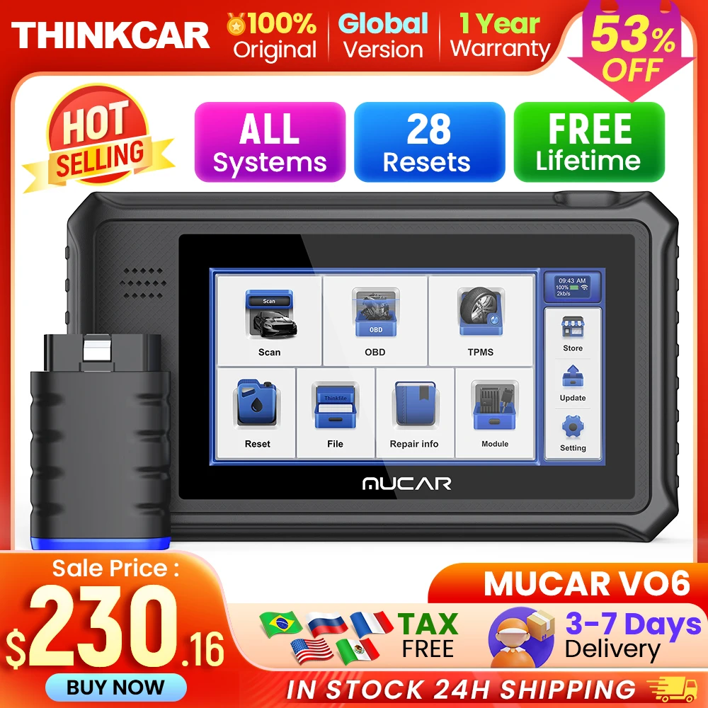 THINKCARMUCARVO6BestProfessionalCarDiagnosticToolsAutomotiveObd2ScannerOBDAuto