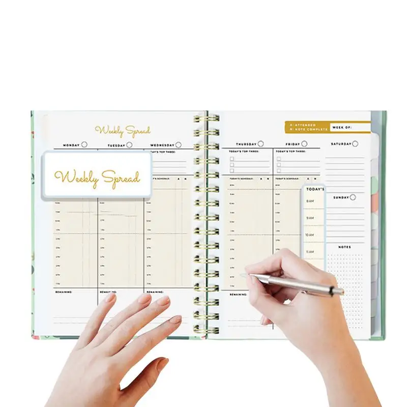 

Business Planner Spiral Calendar Book A5 Format Planning Tool Portable Notebook Journal For Each Month Homework Travel Study And