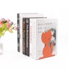 2 Pcs New Style Cute Cat Book Ends Heavy Book Stand Shelf Book rack Iron Bookends Home Desk Stationery Stand Iron 6