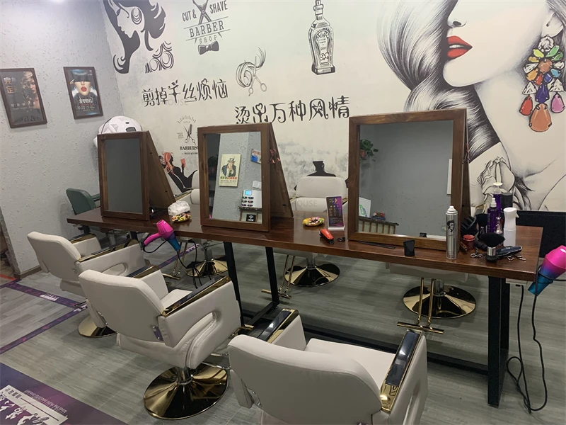 Description Picture 2 of itemModern Barber Chairs Barber Shop Fashion Special Barber Chair Simple Salon Furniture for Beauty Salon Hairdressing Perm Chairs