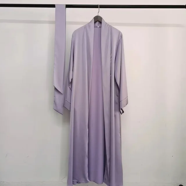 Femme musulmane ouvert Abaya longs Cardigans printemps été vêtements ethniques islamiques femmes Kimono arabe caftan classique noir S-XXL