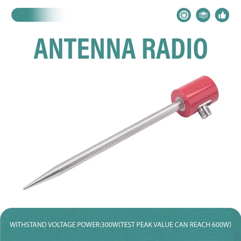 베스트셀러 QRP 5M/16.4FT 안테나 14M-30Mhz 300W 안테나 다기능 휴대용 스테인리스 스틸 1/4 파장 USDX 라디오