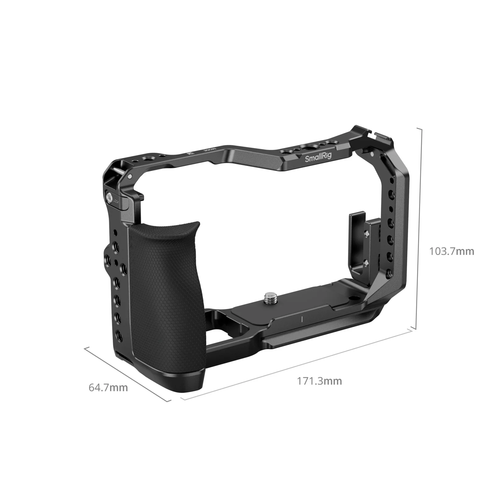 ZR Camera Cage for Nikon ZR, w Cable Clamp Silicone Handle Built-in Arca-Swiss Q