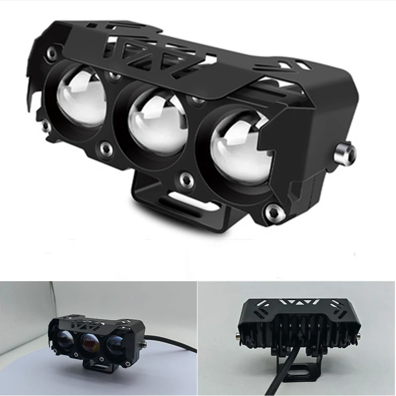 LED Lights Motorcycle LED Lights Motorcycle Headlight Bike Light Motorcycle Fog Lights LED Motorcycle Lights Motorcycle Driving Lights Auto Headlight LED Lamps Motorcycle LED Spotlight Dual Color Hi/Low Beam Fog Lamps Car Trucks SUV UTV 12V 24VMini Lens Headlight Driving Light