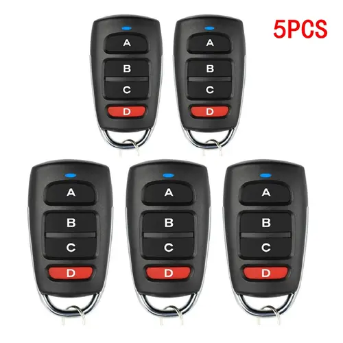 10/5pcs ABCD / Lock Unlock 4Button 433MHz Metal Push Button Remote Control Transmitter Universal 4 Buttons Garage Door Opener - Image 9