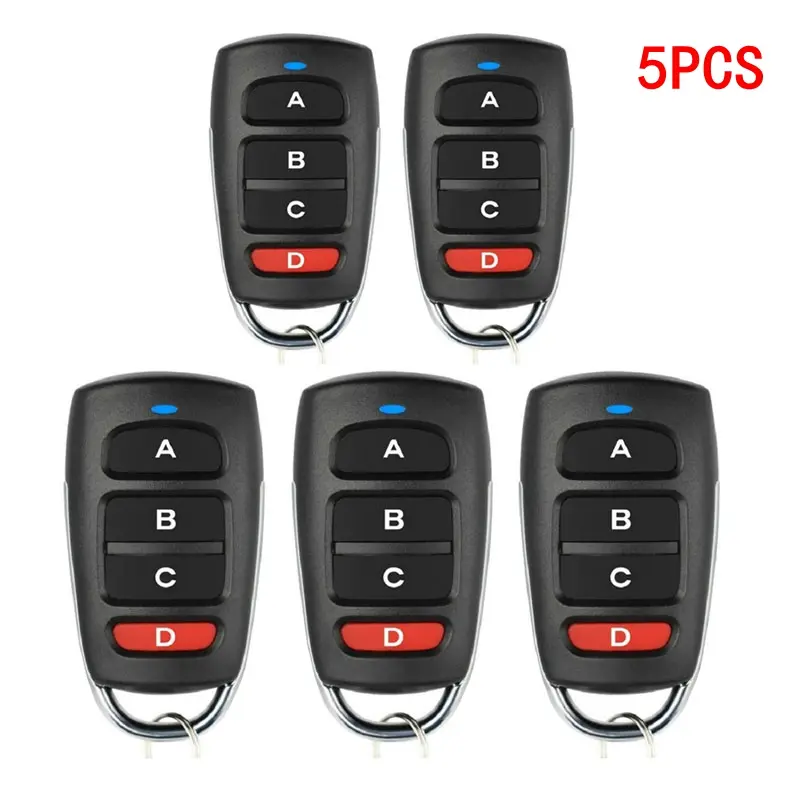 10/5pcs ABCD / Lock Unlock 4Button 433MHz Metal Push Button Remote Control Transmitter Universal 4 Buttons Garage Door Opener - Image 9