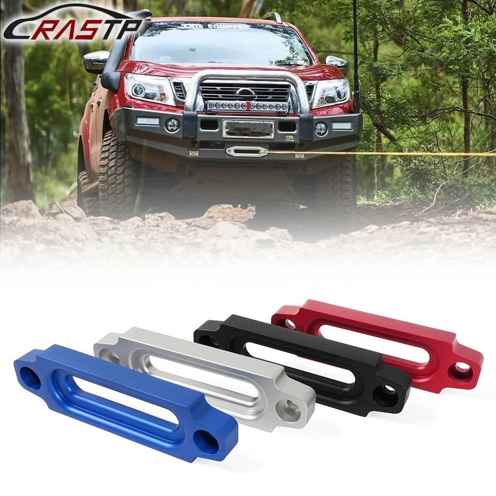 RASTP-Free Shipping Hawse Fairlead Winch Synthetic Rope Bolt Aluminum For 124 MM ATV Mount Bolt Centers RS-BTD034 12000lb 5443kg pulling heavy duty electric winch 12v 24v wire rope hoist synthetic for car use