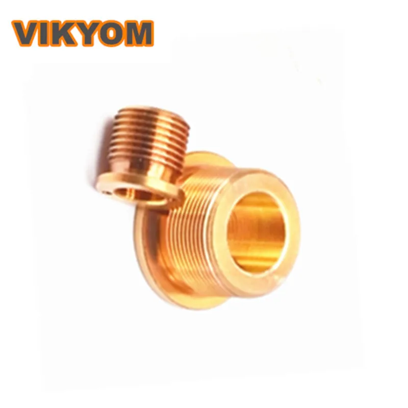 2 Pieces Standard Fine Tooth Bronze Bushings With External Thread Nut M4X0.25 M6X0.25 M8X0.25