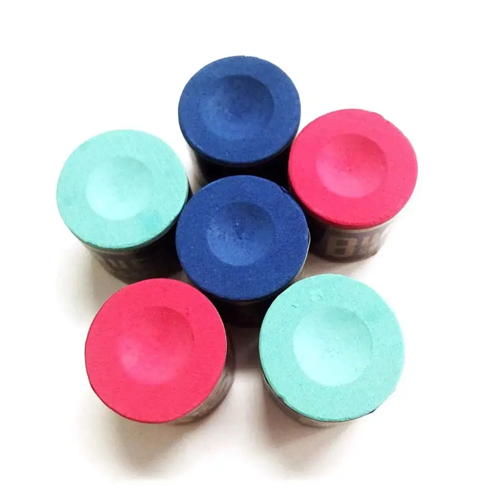 Billiard Chalk Billiard Accessories 2Pcs No-slip Billiard Chalks Pool Cue Stick Chalk Snooker Easy Powder Blue Green Red