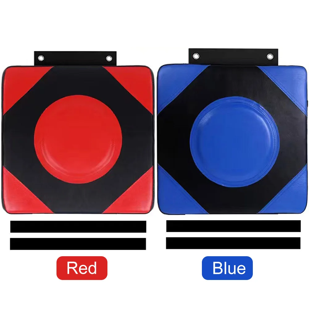 Boxing Punch Target PU Leather Boxing Mats Adjustable Height Square Wall Target Boxing Training Sandbag for Martial Arts Karate