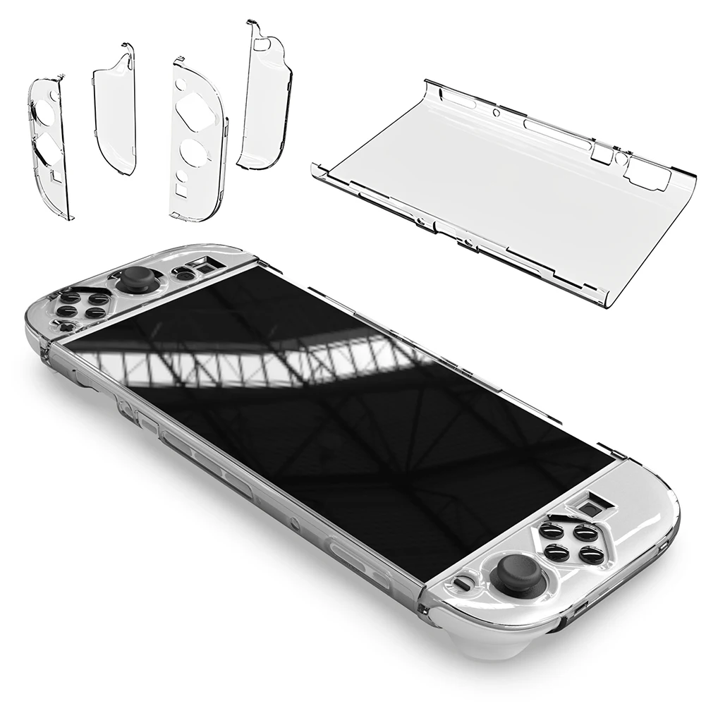 Split Clear PC Hard Case For Nintendo Switch 2 Console Anti-Fall Full Protection Skin Sleeve Anti-Scratch Protective Cover Shell