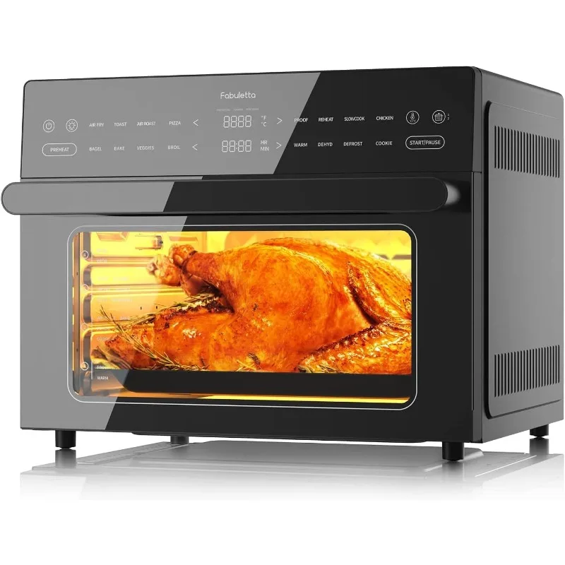 

Air Fryer Toaster Oven Combo - Fabuletta 10-in-1 Countertop Convection Oven 1800W, Flip Up & Away Capability for Storage Space