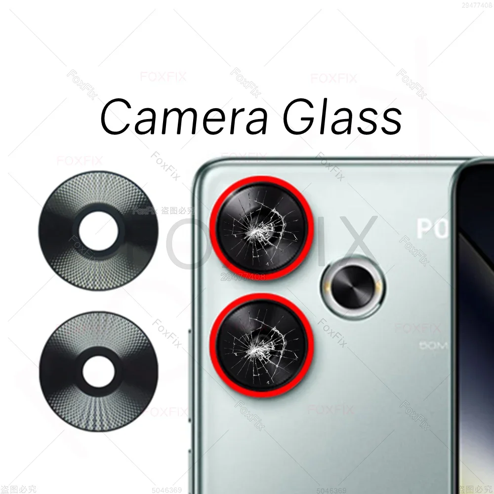 Tempered Glass Camera Lens Protector For Xiaomi Poco F3 – Ultra Slim, 9H Hardness, Anti-Scratch, Clear, With Installation Kit (2.5D, Oleophobic Coating)