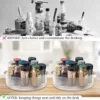 360 Rotating Lazy Susan Pantry Organizers and Storage Turntable Spice Rack  for Kitchen Countertop Dining Table,Pantry Cabinet,F 6