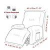 4pcs Split Stretch Recliner Sofa Cover Velvet  Recliner Chair Covers Elastic Non Slip All-inclusive Sofa Slipcovers Living Room 2