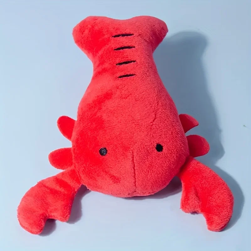 1PC Squeaky Lobster Plush Dog Toy - Bite Resistant Interactive Toy for Small Dog Breeds Dog Accessories - Image 3