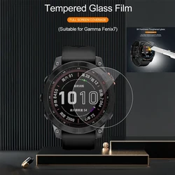 Premium Tempered Glass Screen Protector for Garmin Smartwatches - HD Clarity and Durability (For Fenix 7s)