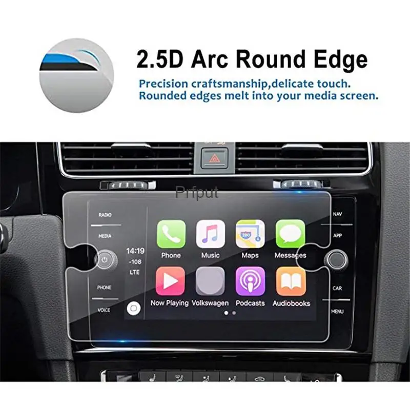 Screen Protector Film 8 Inch Tempered Glass For Volkswagen VW Golf7/GTI/GTE/GTD8