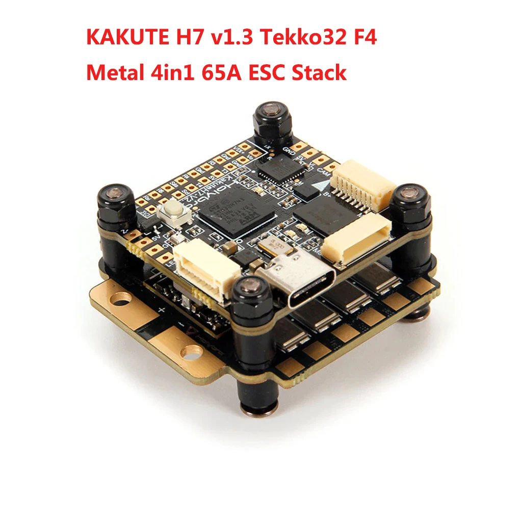 

HolyBro Kakute H7 V1.3 Stacks H7 MPU6000 Flight Controller Tekko32 F4 50A/60A/Matel 65A 4in1 ESC Atlatl-HV V2 for RC FPV Drone