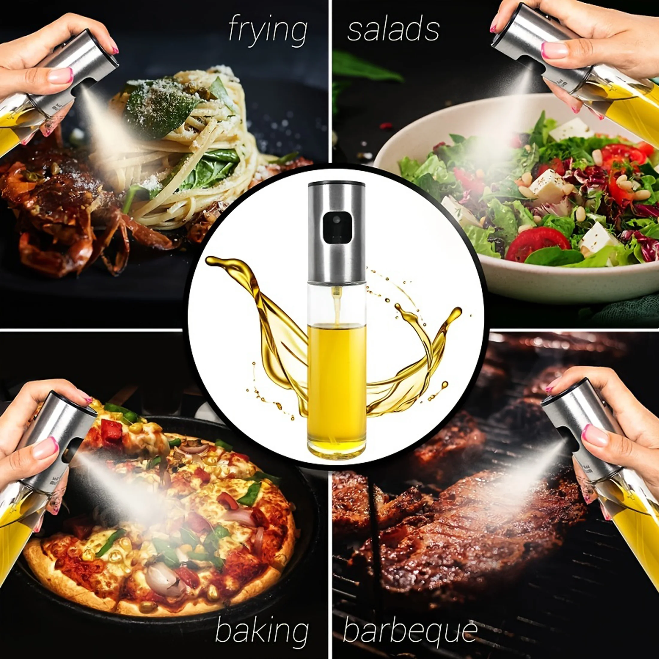 Olive Oil Sprayer 1pc 100ml/3.5oz oil spray bottle for Cooking