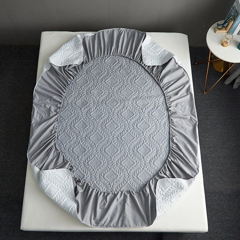 Quilted Waterproof Mattress Protector – Soft & Durable Fitted Cover - Image 5