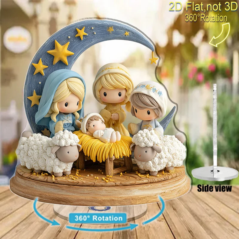 Rotating Nativity Desktop Ornament 6