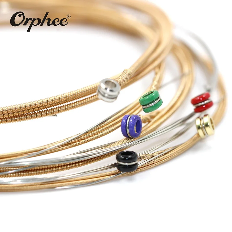Orphee QA Series Medium Super Light Extra Light Acoustic Guitar Strings 85/15 Bronze Color End-Ball acoustic guitar strings