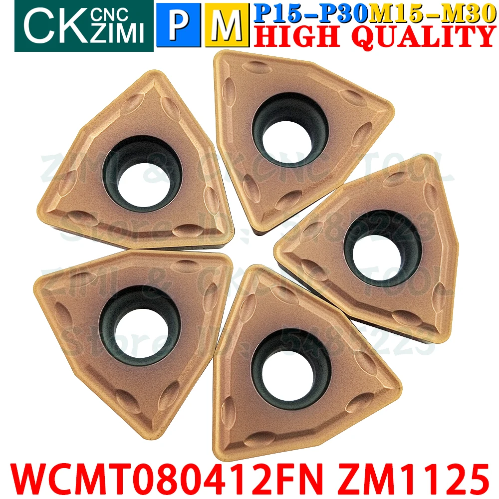 

WCMT080412FN ZM1125 WCMT 0804 Carbide Inserts U Drill Turning Inserts Tools CNC Indexable Turning Cutting Lathe Tools WC U Drill