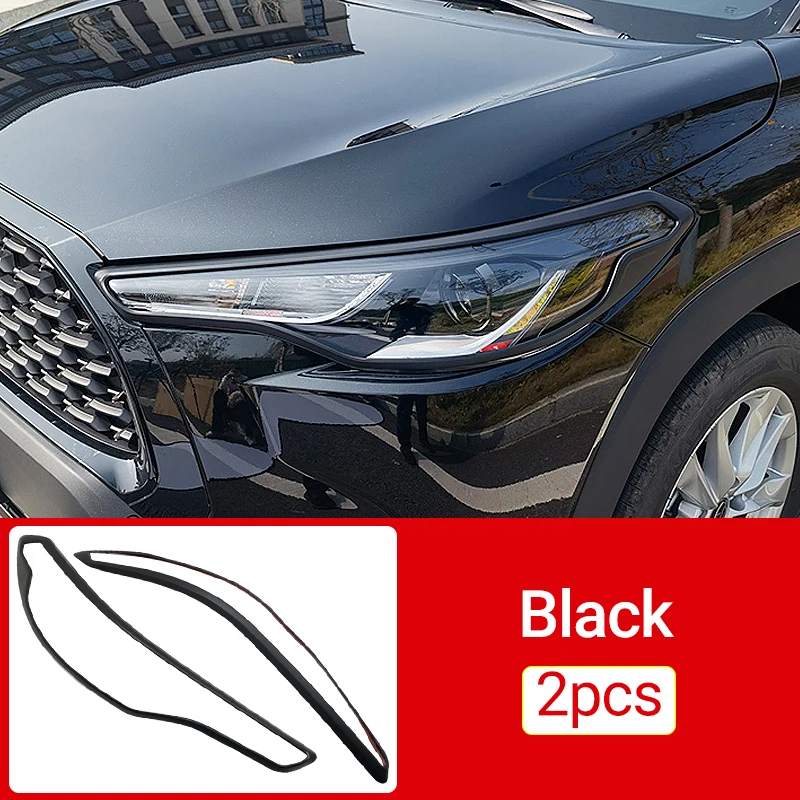 Car Accessories For Toyota Corolla Cross XG10 2021 2022 2023 Front Head  Light Headlight Lamp Cover Trim Molding Frame Stickers - AliExpress