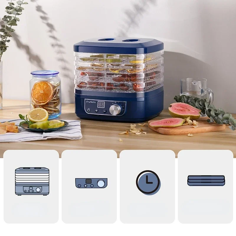 Five Layers Fruit dryer Food dryer Fruit vegetable pet meat food air Small household food EU US