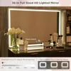 Fluted Makeup Vanity Desk with 36" HD Lighted Mirror, 48" Big Modern Vanity Desk with Mirror and Lights, Dressing Table 2