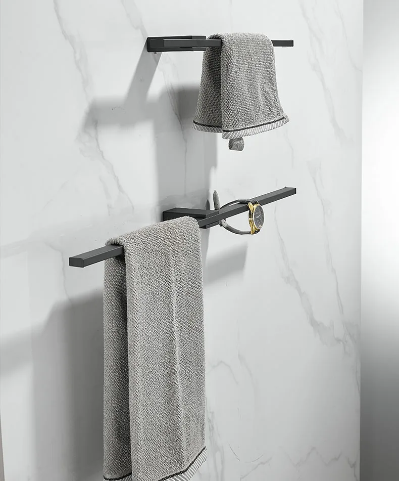Movable Stainless Steel Towel Pole Multifunctional Towel Rack