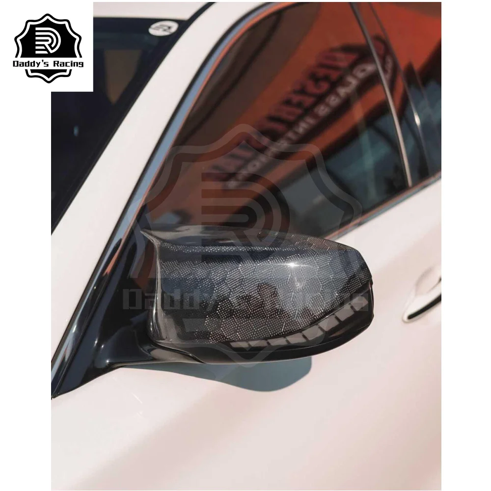 Carbon Fiber Style Rearview Side Mirror Cover Fit For 2014