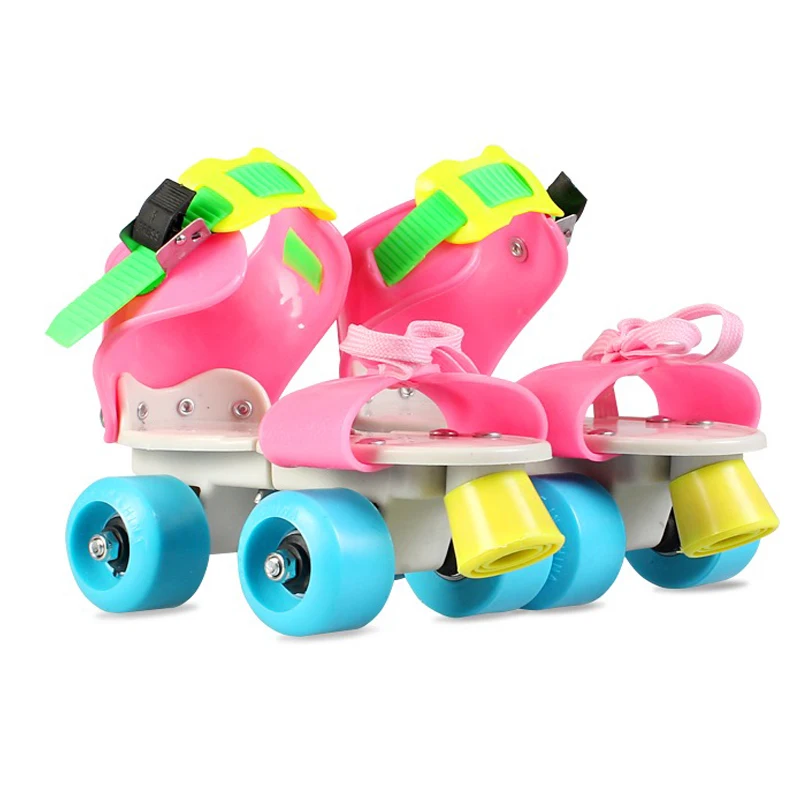子供用2列ローラースケート,2列4輪スケートシューズ,調整可能なサイズ,インラインスケート,子供向けギフト|Skate Shoes| -  AliExpress