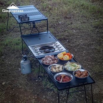 CAMPINGMOON CK-25BK-1PIGT Combination Table Suitable For Snow Peak Stove Cover Outdoor Camping Table Accessories 3
