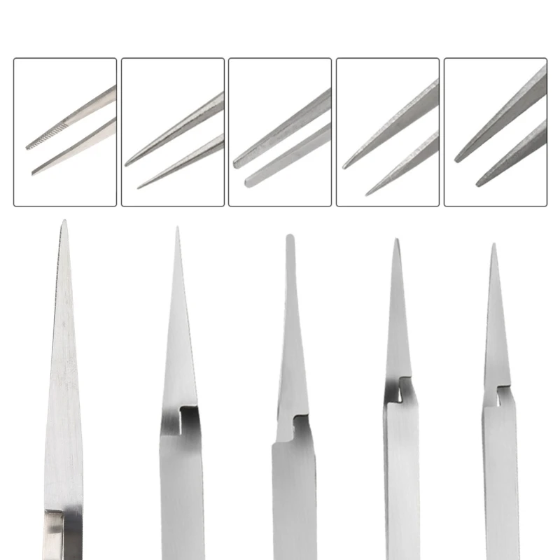 Precisions Tweezers Multifunction Hand Tool Lock Reverse Tweezers Easy Operation Repair Tool for Workshop