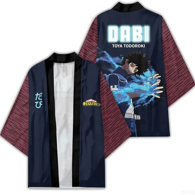 Cosplay-Strickjacken im japanischen Stil, Kimono-Umhänge, mit Federn gewebte taoistische Roben, 3D-Digitaldruckkleidung – Detail 8