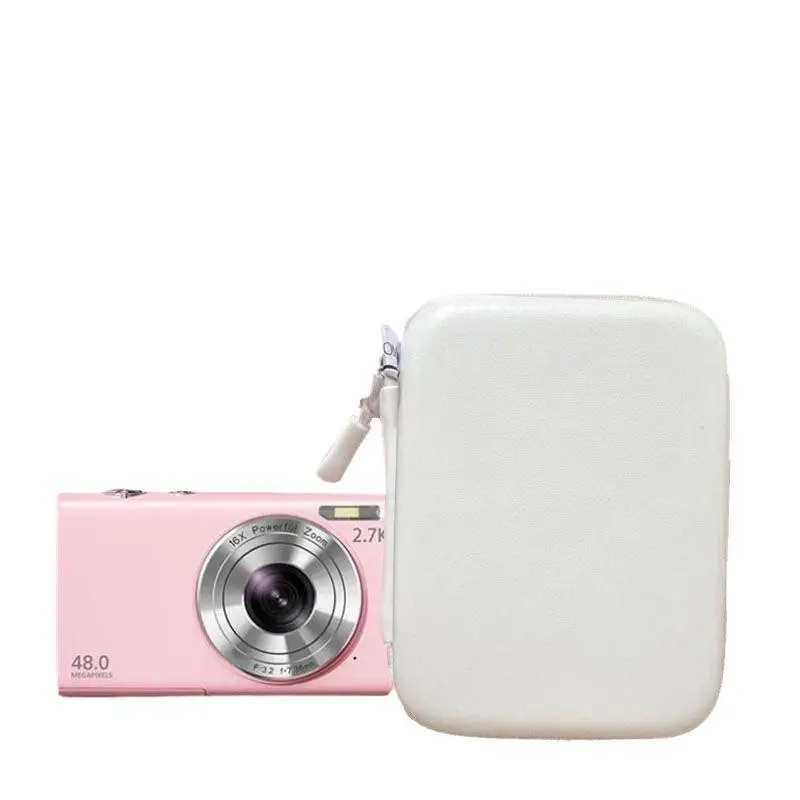 Étui de transport antichoc pour appareil photo numérique, design compact et léger avec protection renforcée.