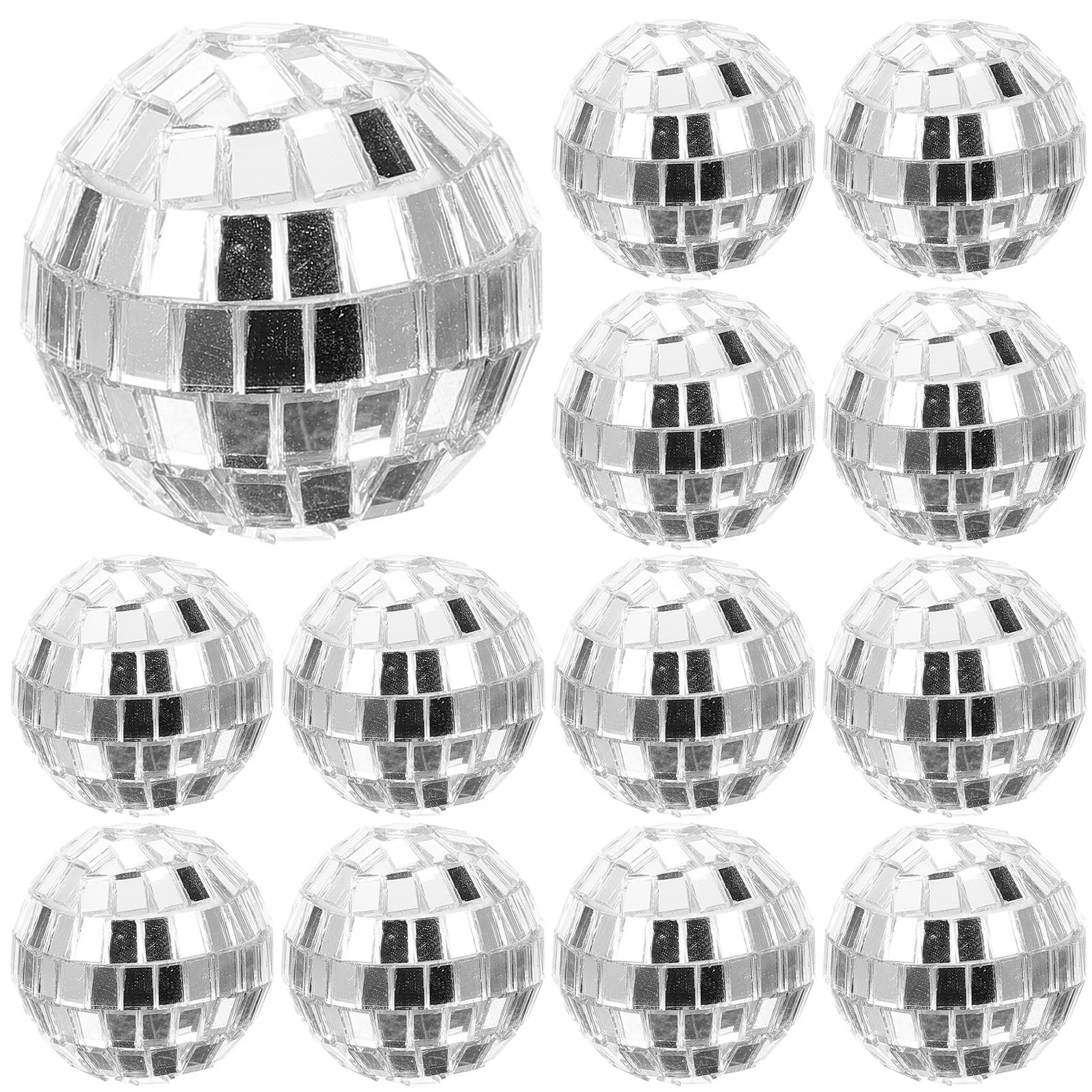 

Halloween Reflective Disco Balls Christmas Decoration Different Sizes Small Disco Balls Mirror Disco Ball Decorations 3CM
