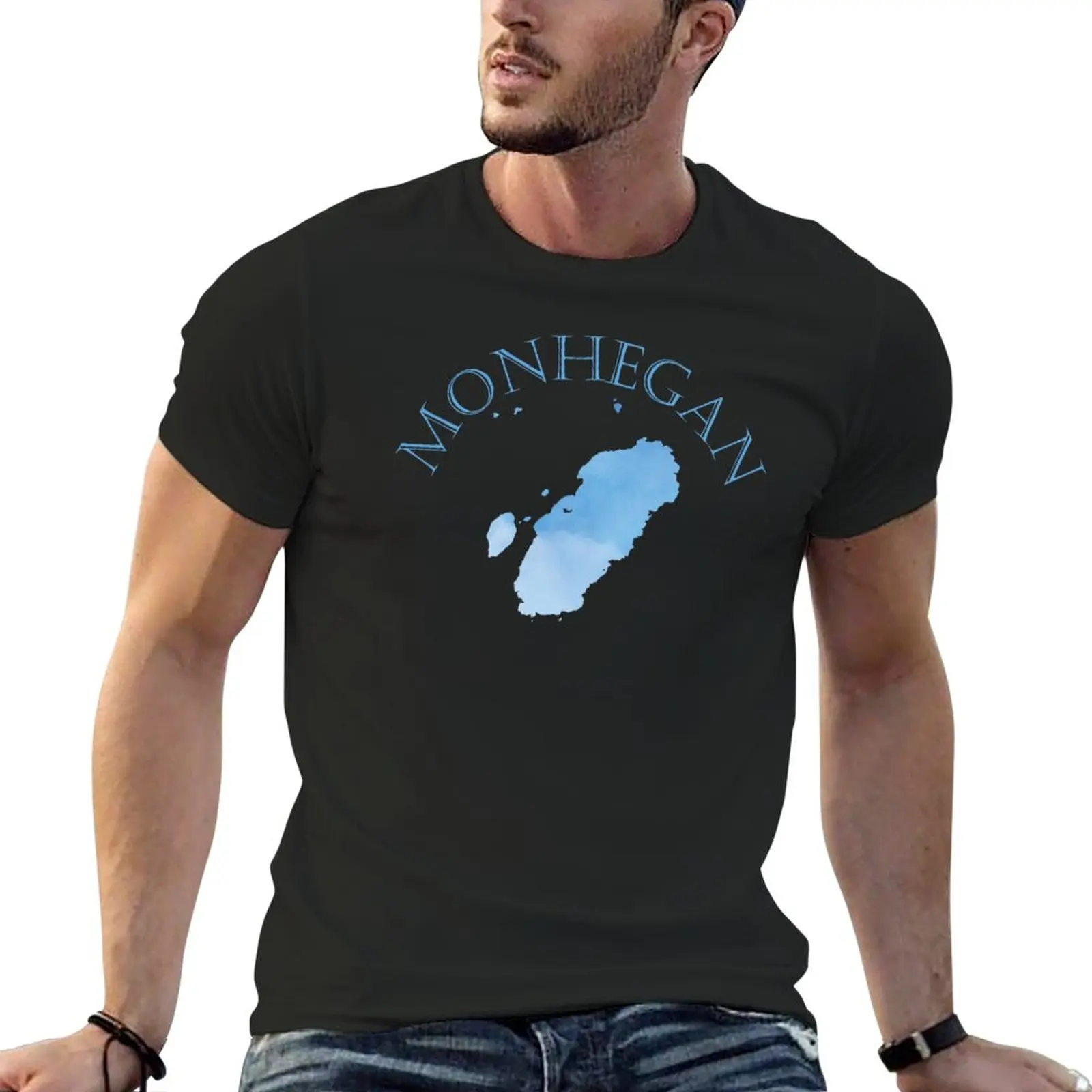 

New Monhegan Maine T-Shirt tops korean fashion custom t shirts tees t shirt men
