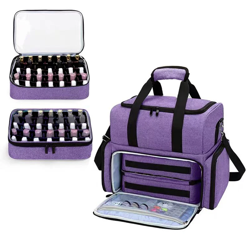 Manicure Bag Cosmetic Bag Large Capacity Travel Portable Women Makeup Case Multifunctional Toiletry Mother Child Package Storage 4
