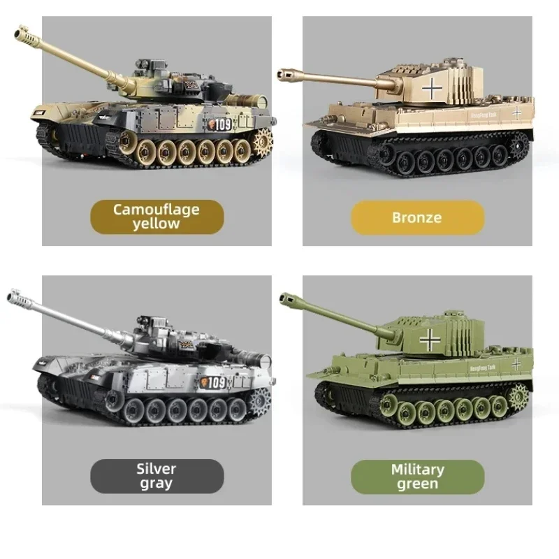 RC 탱크 군사 전쟁 전투 M1 표범 2 원격 제어 장난감 자동차 전술 모델 전자 장난감 소년 어린이 탱크 장난감