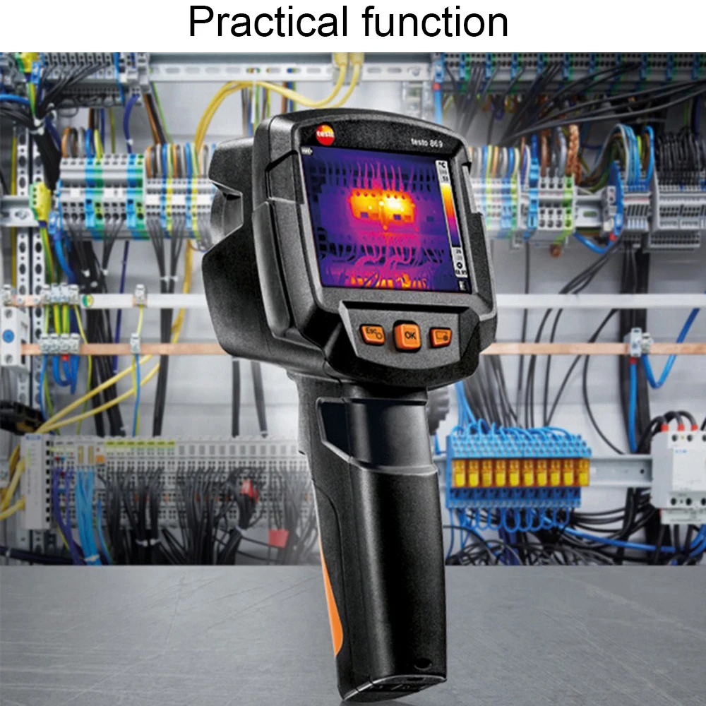 Testo 865 전문 열화상 카메라, 고해상도 적외선 열화상 카메라, 고감도 열화상 카메라, 3.5 인치 LCD