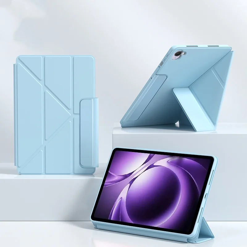 Versatile Multi-Folding Protective Tablet Case, 8.8 Inch, TPU Shell
