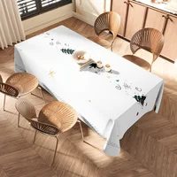 Nappe imperméable lavable, couverture De Table De salle à manger De ferme, linge De Table moderne, rectangulaire, Table De cuisine 2